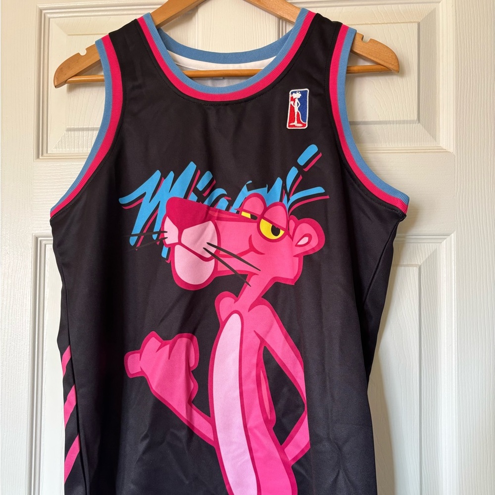 Pink Panther Miami basketball tank